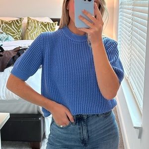 French Connection Blue Knit Sweater